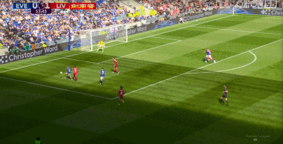 利物浦丢球！贝托门前铲射得手 埃弗顿1-1扳平比分