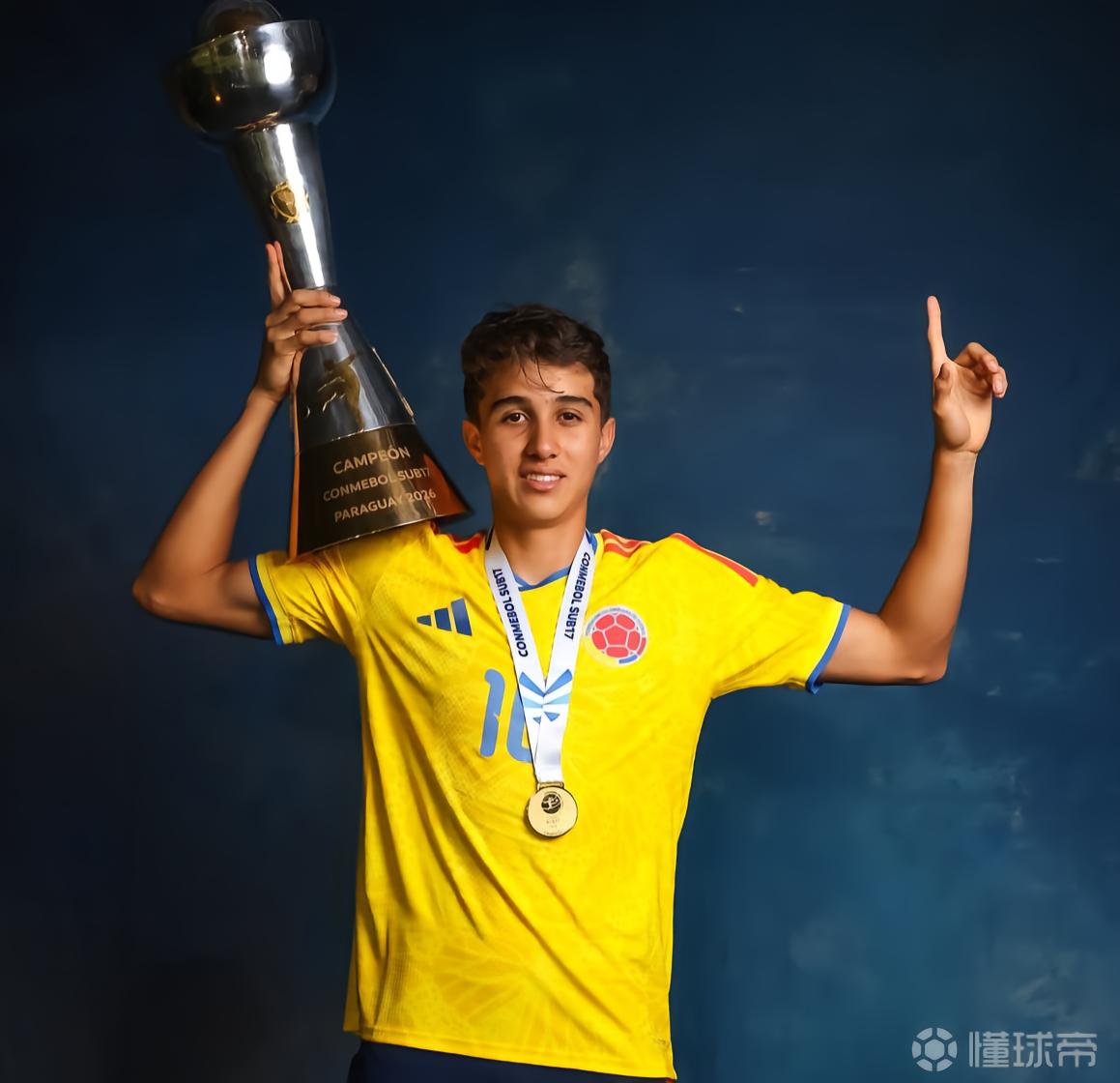 记者：拜仁有意17岁哥伦比亚小将马丁内斯，阿森纳也加入争夺